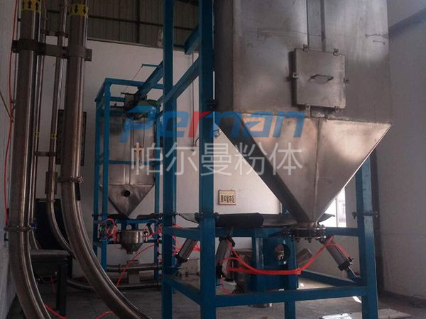 Pipe chain conveying, unpacking and unloading combined system for a biotechnology company in Ningxia