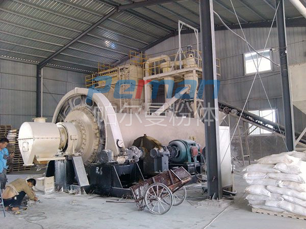 Ball milling and grading production line