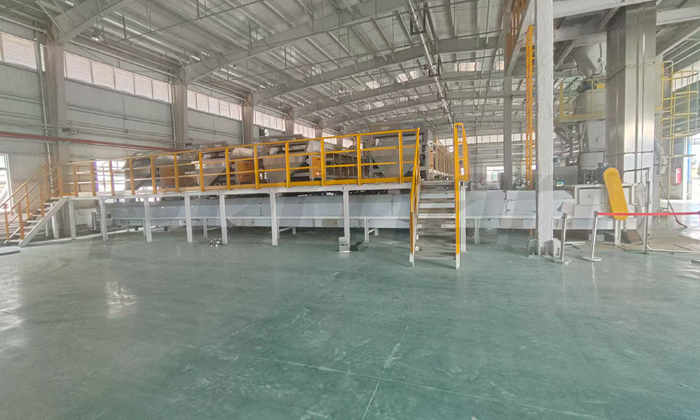 Site of a company's unpacking project
