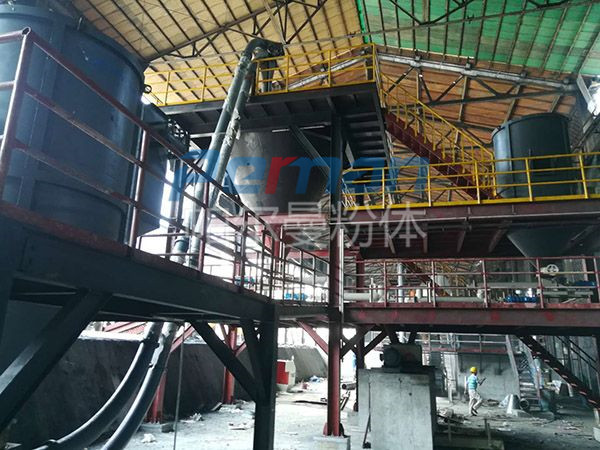 深圳某有色金属公司管链输送拆包卸料组合系统