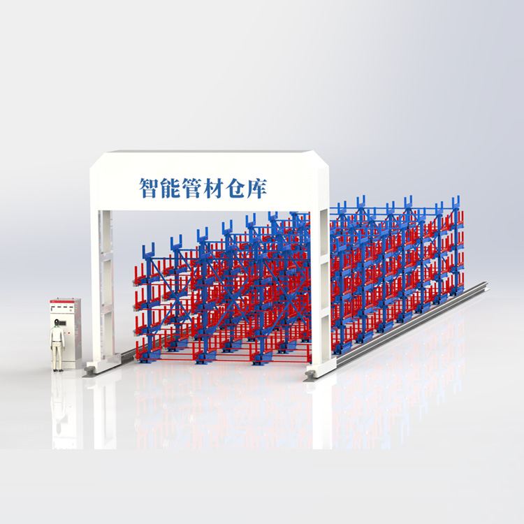 电动式悬臂管材货架