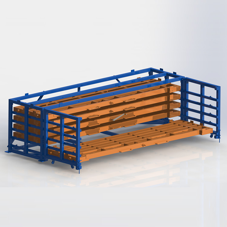 手摇式悬臂管材货架