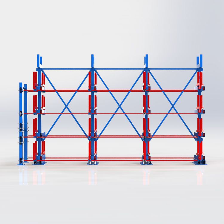 手摇式悬臂管材货架