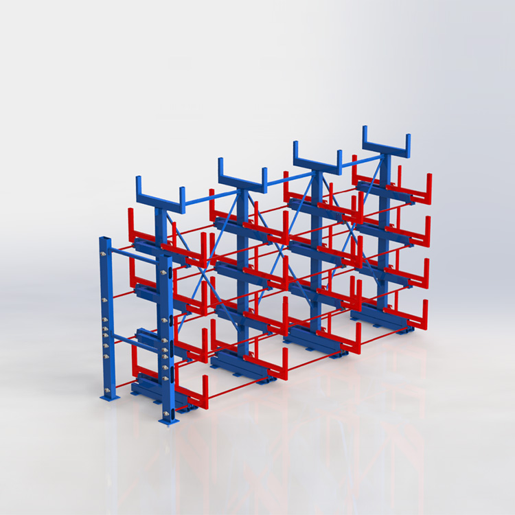 手摇式悬臂管材货架